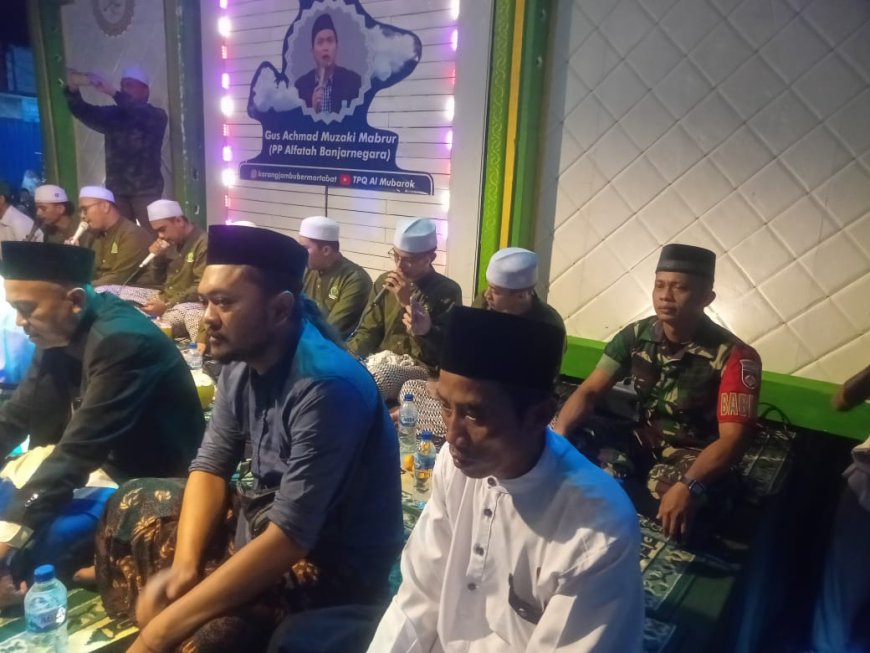 Babinsa Koramil 03/Wanadadi Hadiri Karangjambu Bersholawat