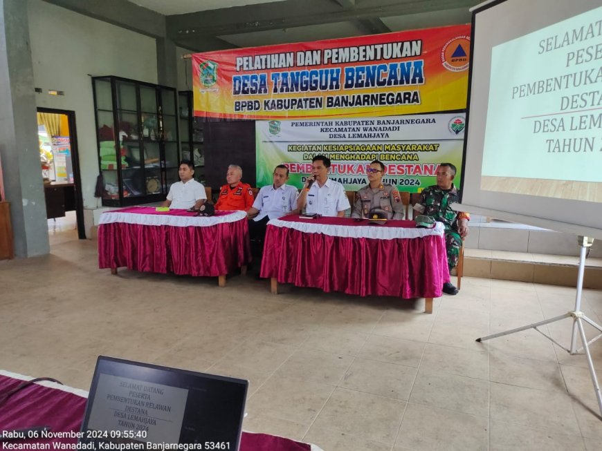 Babinsa Mendukung Dan Menghadiri Pelatihan Sekaligus Pembentukan Destana Di Wilayah Binaannya