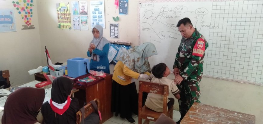 Babinsa Dukung Terciptanya Generasi Penerus Yang Sehat Dalam Kegiatan BIAS