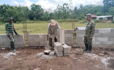 Pastikan Progres Berjalan Baik Pgs Danramil 03 Wanadadi Tinjau KDKMP Desa Kasilib