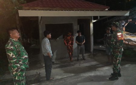 Serka Sudaryo Pantau Siskamling Bersama Pemuda Pancasila, Keamanan Lingkungan Tetap Terjaga Meski Pos Kamling Direhabilitasi